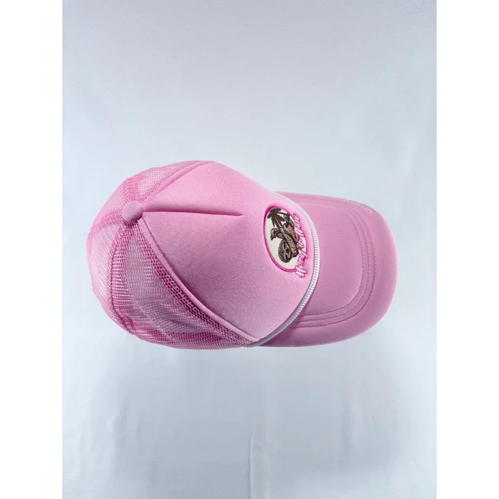 Simply Southern‎ Embroidered Sloth Hang In There Pink Snapback Trucker Hat